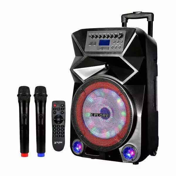 XPLORE Karaoke sistem XP8812 Danza 2xmic/FM/microSD/mp3/wma/USB/BT/AUX/MIC/600W