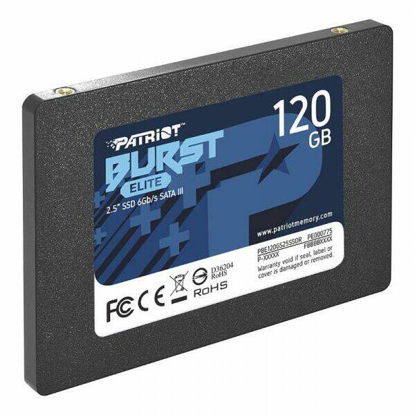 PATRIOT SSD 2.5 SATA3 6Gb/s 120GB Burst Elite 450MBs/320MBs PBE120GS25SSDR 3