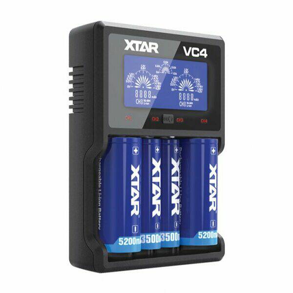 XTAR Punjač baterija do 4 kom. sa displejem