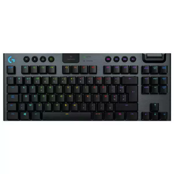 LOGITECH Bežična gejmerska tastatura G915 TKL Lightspeed Wireless (Crna)