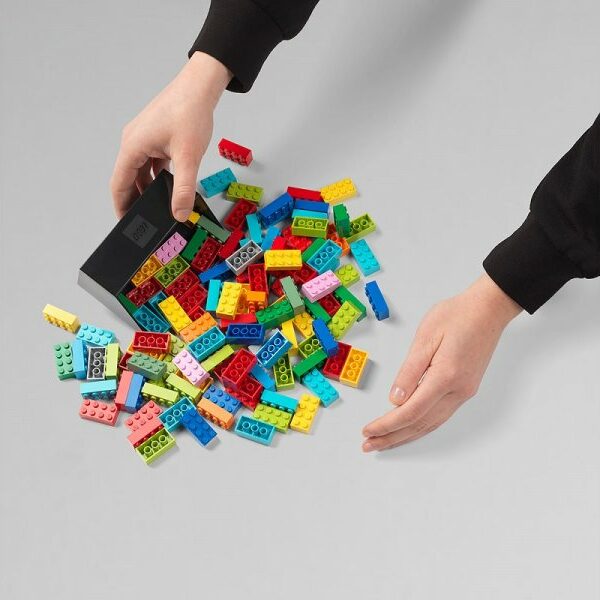 LEGO Skupljač kockica, dvodelni set, siva i crna