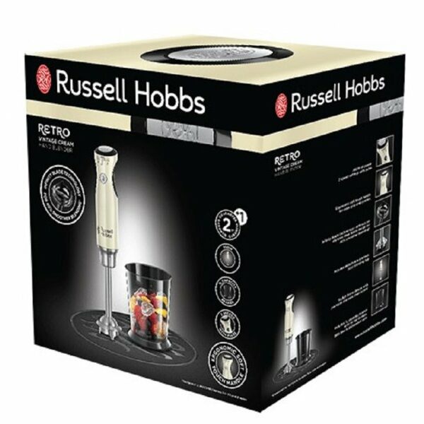 RUSSELL HOBBS Blender štapni Retro Cream – Bež