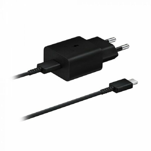 SAMSUNG Kućni punjač, USB-C 15W + TipC kabl, crni EP-T1510-XBE