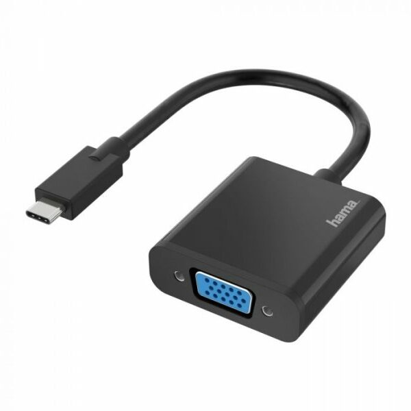 HAMA Adapter USB-C Muski Na VGA Zenski, Full HD