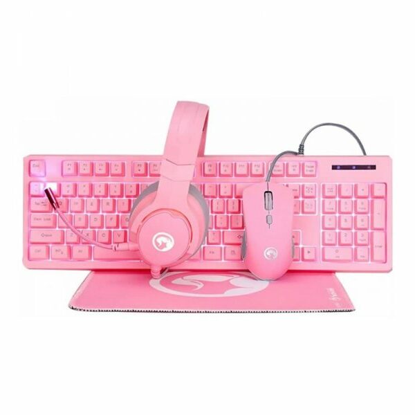 MARVO Tastatura + Miš + Slušalice CM370 Pink