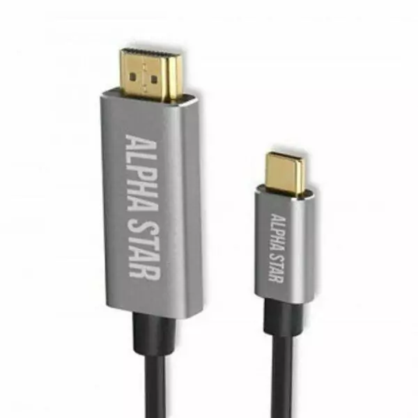 ALPHA STAR USB kabl TIP-C (muški) na HDMI 4K (muški)/dužina 1,8m/blister ( TIP- C na HDMI 4K 1,8m )
