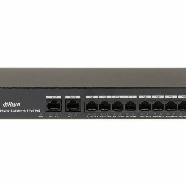 DAHUA PFS3010-8ET-65 10-Port Fast Ethernet Switch with 8-Port PoE
