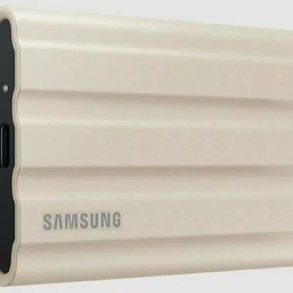 SAMSUNG Portable SSD 1TB T7 SHIELD MU-PE1T0K Bež