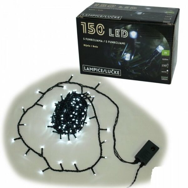 ED 150 LED Lampica, bele, 8 funkcija