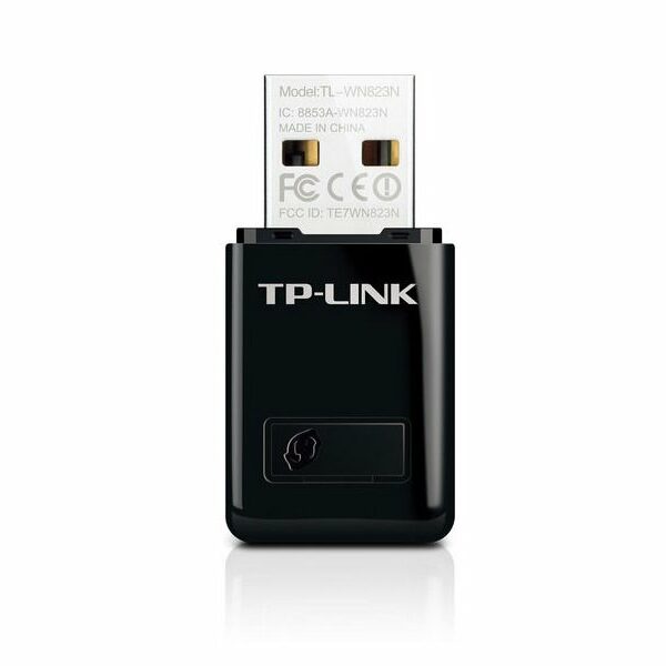 TP LINK Wi-Fi USB Adapter 300Mbps Mini, 1xUSB 2.0, WPS dugme, 2xinterna antena – TL-WN823N