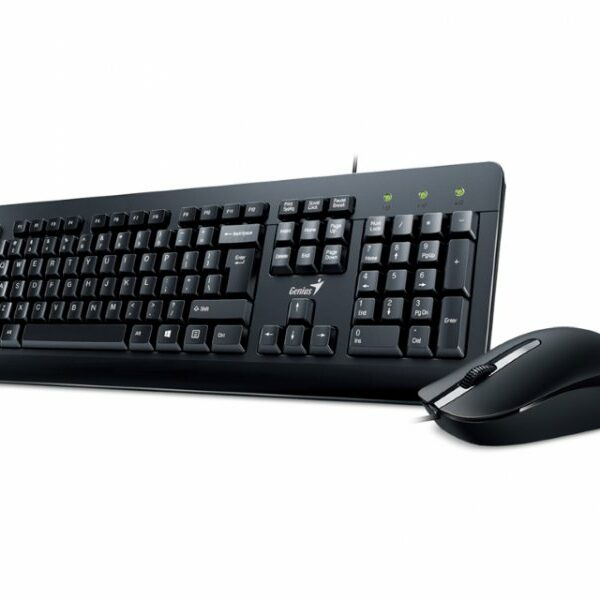 GENIUS KM-160 USB US crna tastatura+ USB crni miš
