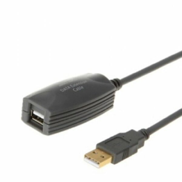 E-GREEN Kabl sa pojačivačem USB A – USB A M/F 5m crni