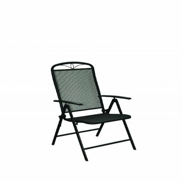 Green Bay ALBA metalna stolica sa podešavajućim naslonom siva