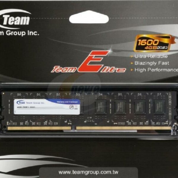 TEAM GROUP DDR3 Team Elite 4GB 1600MHz TED34G1600C1101 3