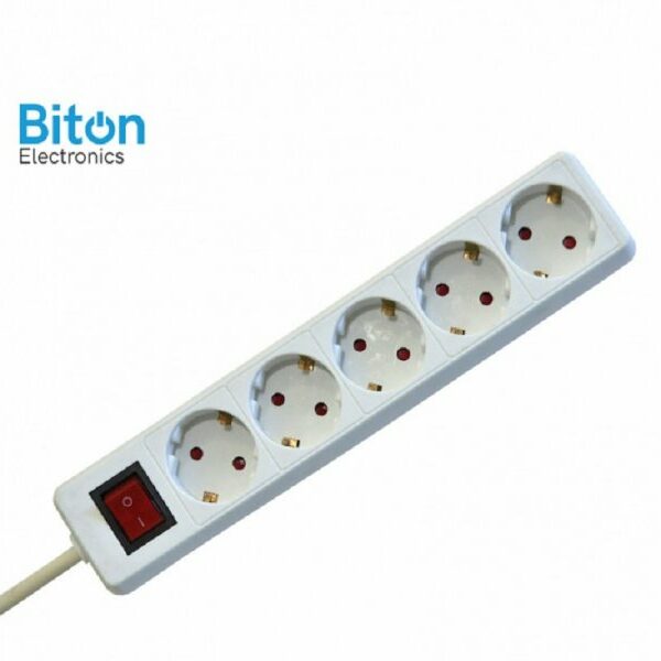 Biton Electronics Prenosna priključnica  5 / 1.5 met prekidač PP/J 3X1.5mm (ET10122)
