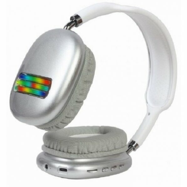 GEMBIRD BHP-LED-02-W  Bluetooth stereo Slualice sa mikrofonom Bt V5.0 400mAh/32Ohm 2h Li-ion Bele
