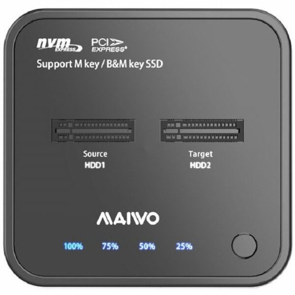 MAIWO Docking Station USB-C 3.2 na 2x M.2 NVMe Clone K3016P2