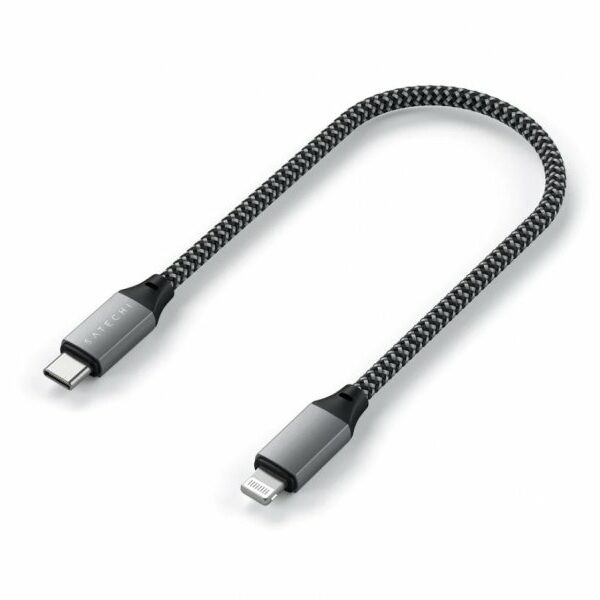 SATECHI USB-C to Lightning Short Cable 25cm – Space Grey 3