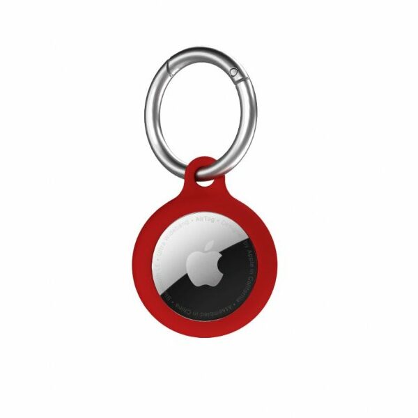 NEXT ONE Silicone Key Clip for AirTag Ballet Red