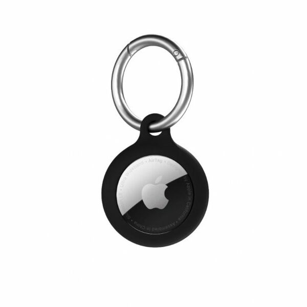 NEXT ONE Silicone Key Clip for AirTag Black 3