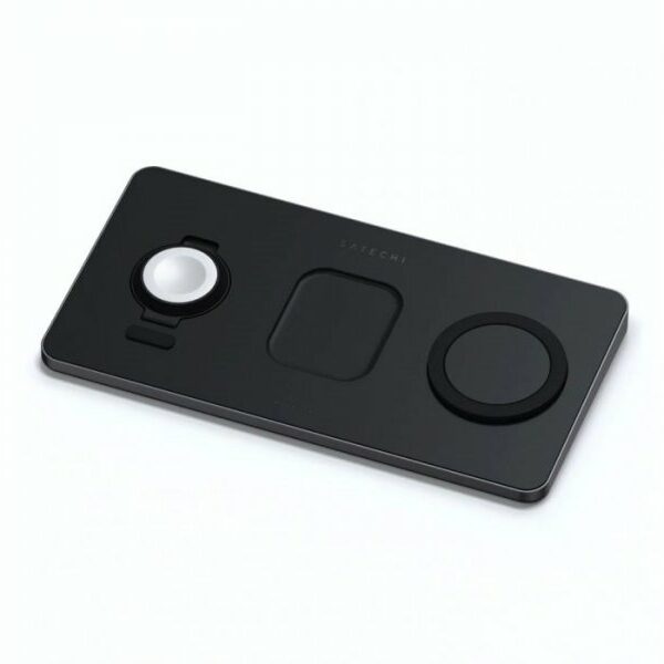 SATECHI Trio Wireless Charging Pad (Apple Watch, Airpods, iPhone) – Black (ST-X3TWCPM)