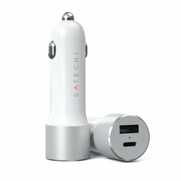 SATECHI 72W Type-C PD Car Charger – Silver