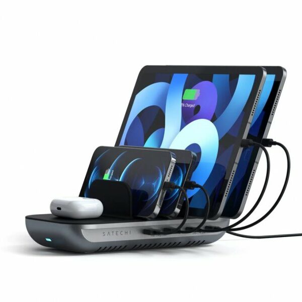 SATECHI Dock 5 Multi device charging station with EU plug – Space grey