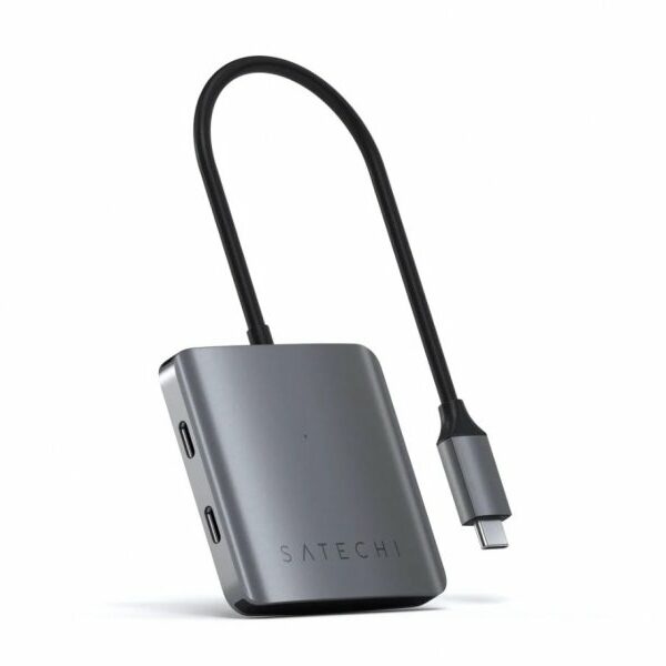 SATECHI 4-PORT USB-C Hub (4xUSB-C up to 5 Gbps) – Space Grey