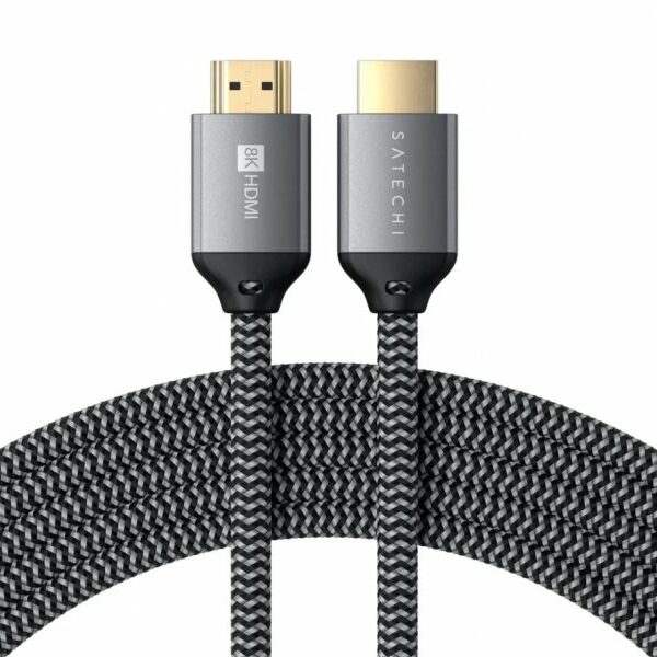 SATECHI 8K Ultra HD High Speed HDMI Braided cable 2m – Black