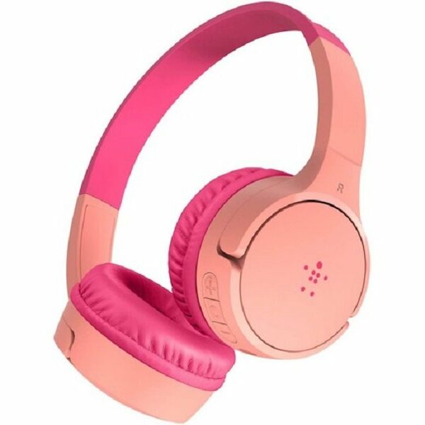 BELKIN SOUNDFORM Mini – Wireless On-Ear Headphones for Kids – Pink
