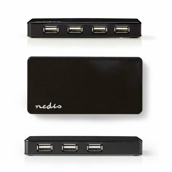 NEDIS UHUBU2730BK USB 2.0 3