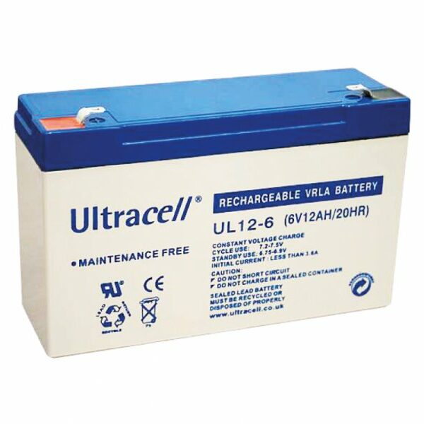 ULTRACELL Žele akumulator 12 Ah 6V/12-