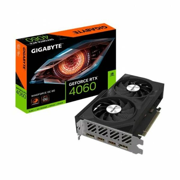 GIGABYTE NVidia GeForce RTX 4060 WINDFORCE OC 8GB GV-N4060WF2OC-8GD