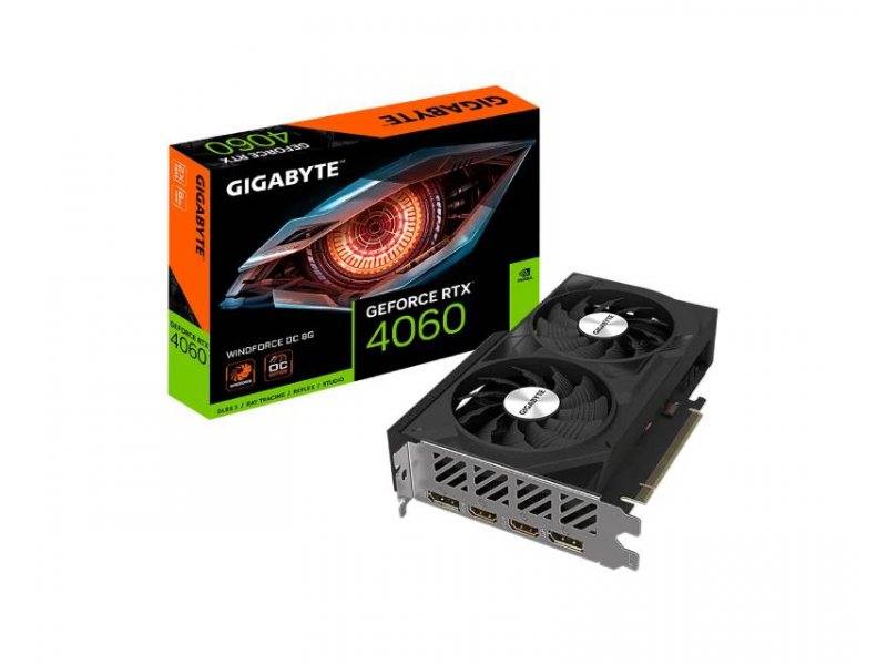 GIGABYTE NVidia GeForce RTX 4060 WINDFORCE OC 8GB GV-N4060WF2OC-8GD 4