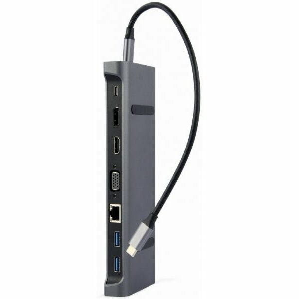 GEMBIRD Tip-C 9-u-1 multiport USB hub (A-CM-COMBO9-02)