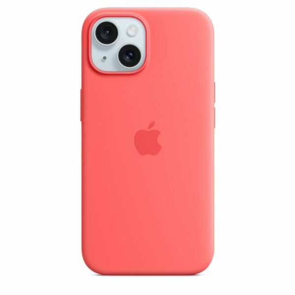 APPLE IPhone 15 Silicone Case w MagSafe – Guava (mt0v3zm/a)