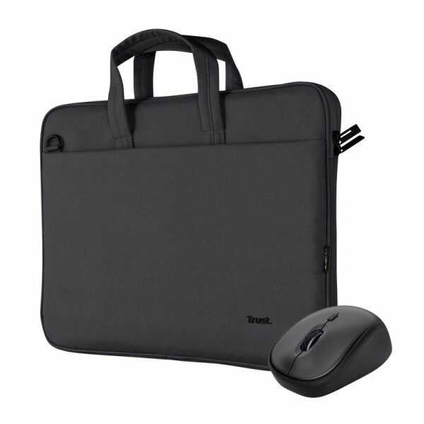 TRUST Bologna Eco komplet crna torba+miš za laptop 16“