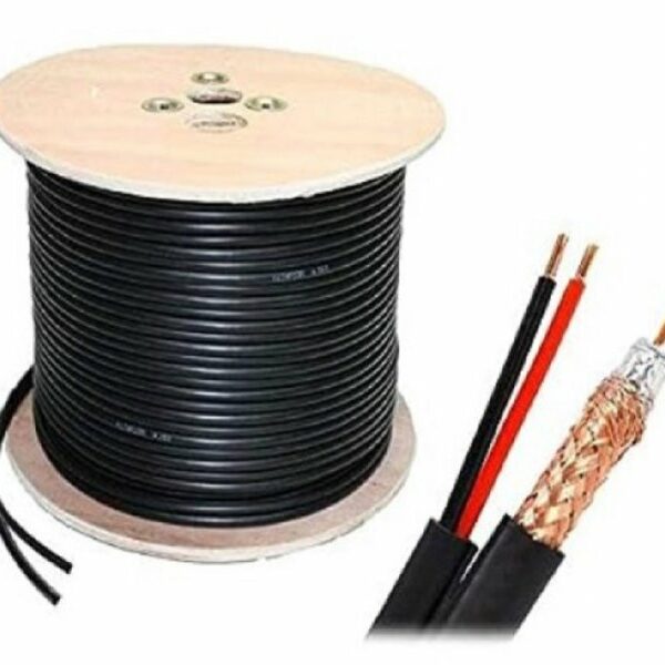 GEMBIRD KABL-COAX-RG59+2X0.75 CCA/PVC/300M koaksialni kabl sa napojnim kablom 2×0,75mm black 300m
