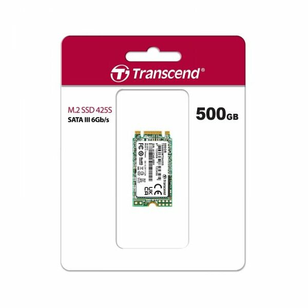 TRANSCEND 500GB M.2 2242 SSD SATA III TS500GMTS425S