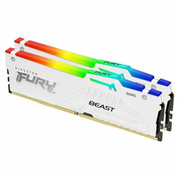 KINGSTON 32GB DDR5 2×16 kit 6.000MHz FURY Beast White RGB EXPO KF560C36BWEAK2-32