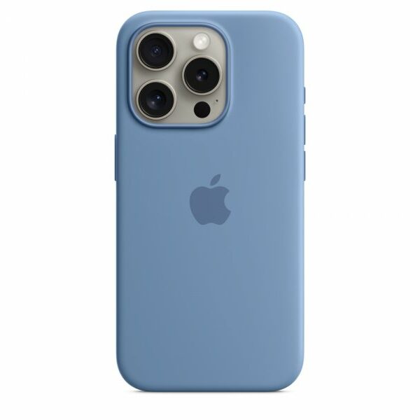 APPLE IPhone 15 Pro Silicone Case w MagSafe – Winter Blue (mt1l3zm/a)