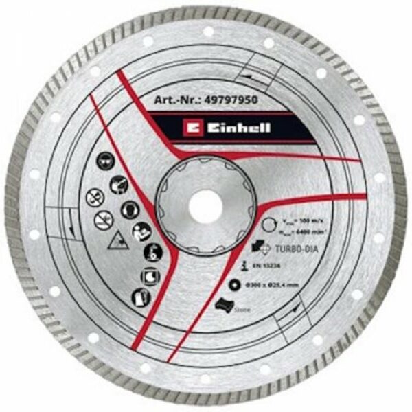 EINHELL KWB dijamantna rezna ploča 300×25.4mm Turbo 49797950
