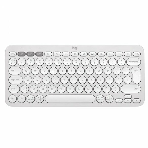 LOGITECH K380s Bluetooth Pebble Keys 2 US bela tastatura