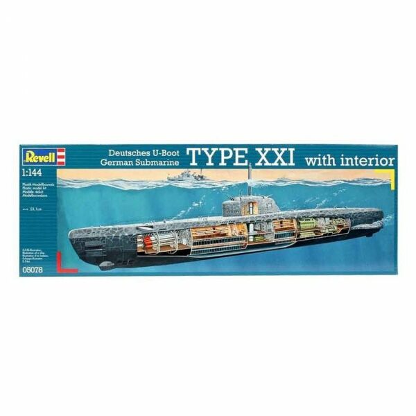 REVELL Maketa U-Boat XXI Typeb W.Interieur 150 RV05078/150