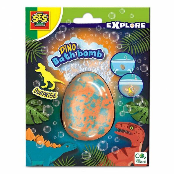 SES CREATIVE Dino jaje za kupanje iznenađenje