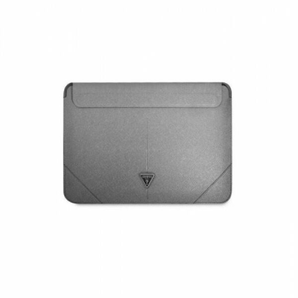 Guess Navlaka za laptop od 16” Silver Saffiano Triangle