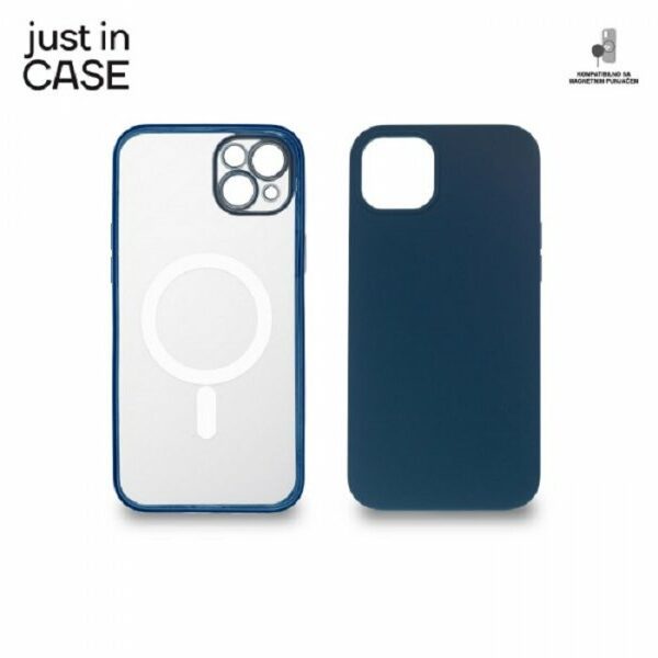 JUST IN CASE 2u1 Extra case MAG MIX PLUS paket plavi I za iPhone 14 Plus