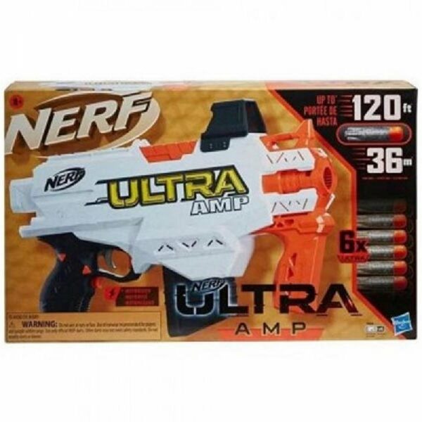 NERF Pištolj ultra AMP+6 sundjerastih strelica