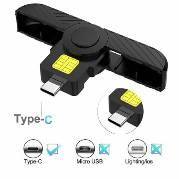 KETTZ Tip C USB čitač ID smart CR-K1030B (70-004 )
