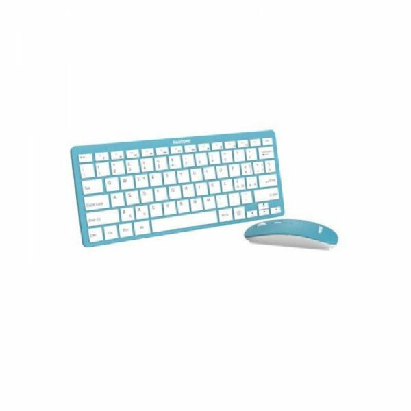 Pantone IT COLLECTION bežična tastatura sa mišem u SVETLO PLAVOJ boji 3
